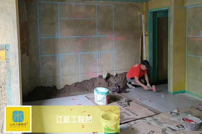鏡湖園泥工施工現(xiàn)場(chǎng)