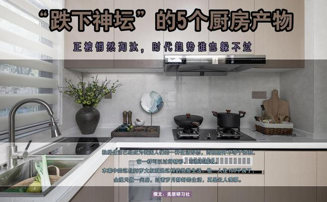 山水人家裝飾：“跌下神壇”的5個廚房產(chǎn)物，正被悄然淘汰，時代趨勢誰也躲不過